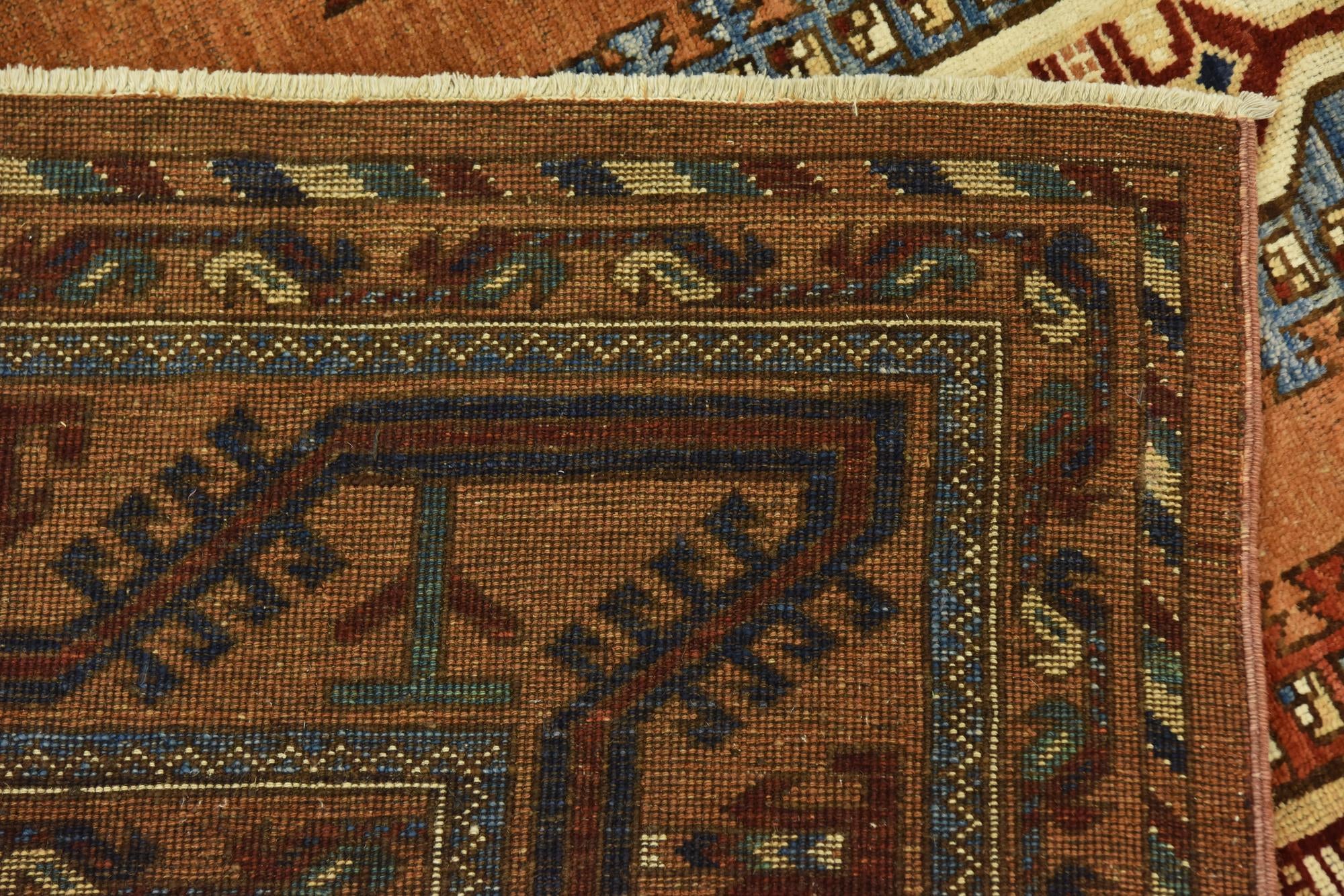 7' 2 x 9' 5 Hand Knotted Kazak Rug
