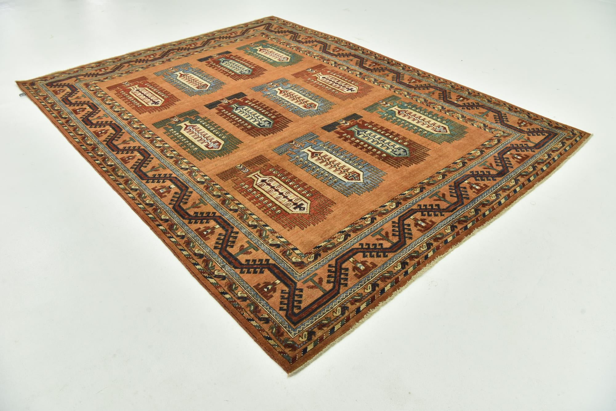 7' 2 x 9' 5 Hand Knotted Kazak Rug