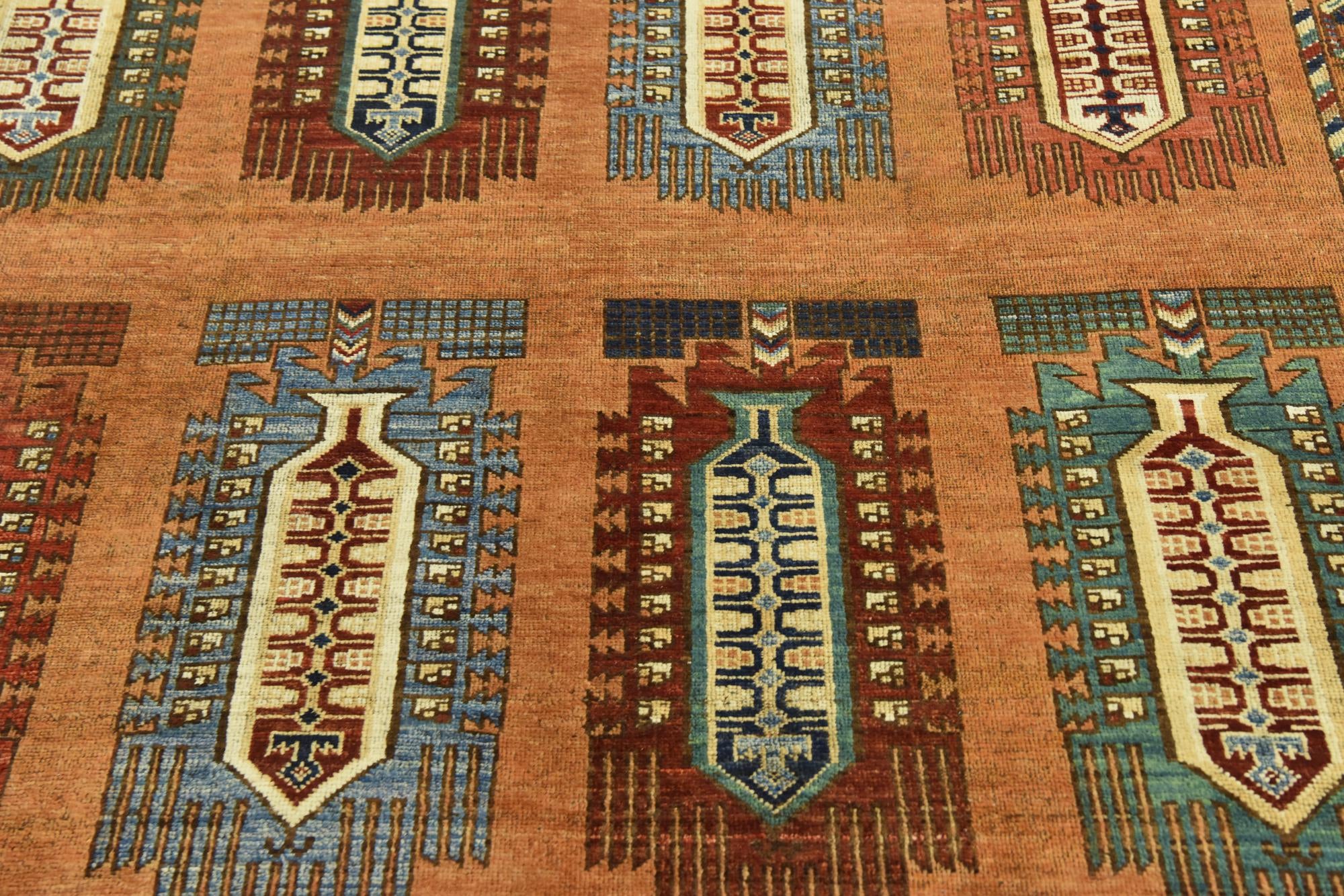 7' 2 x 9' 5 Hand Knotted Kazak Rug