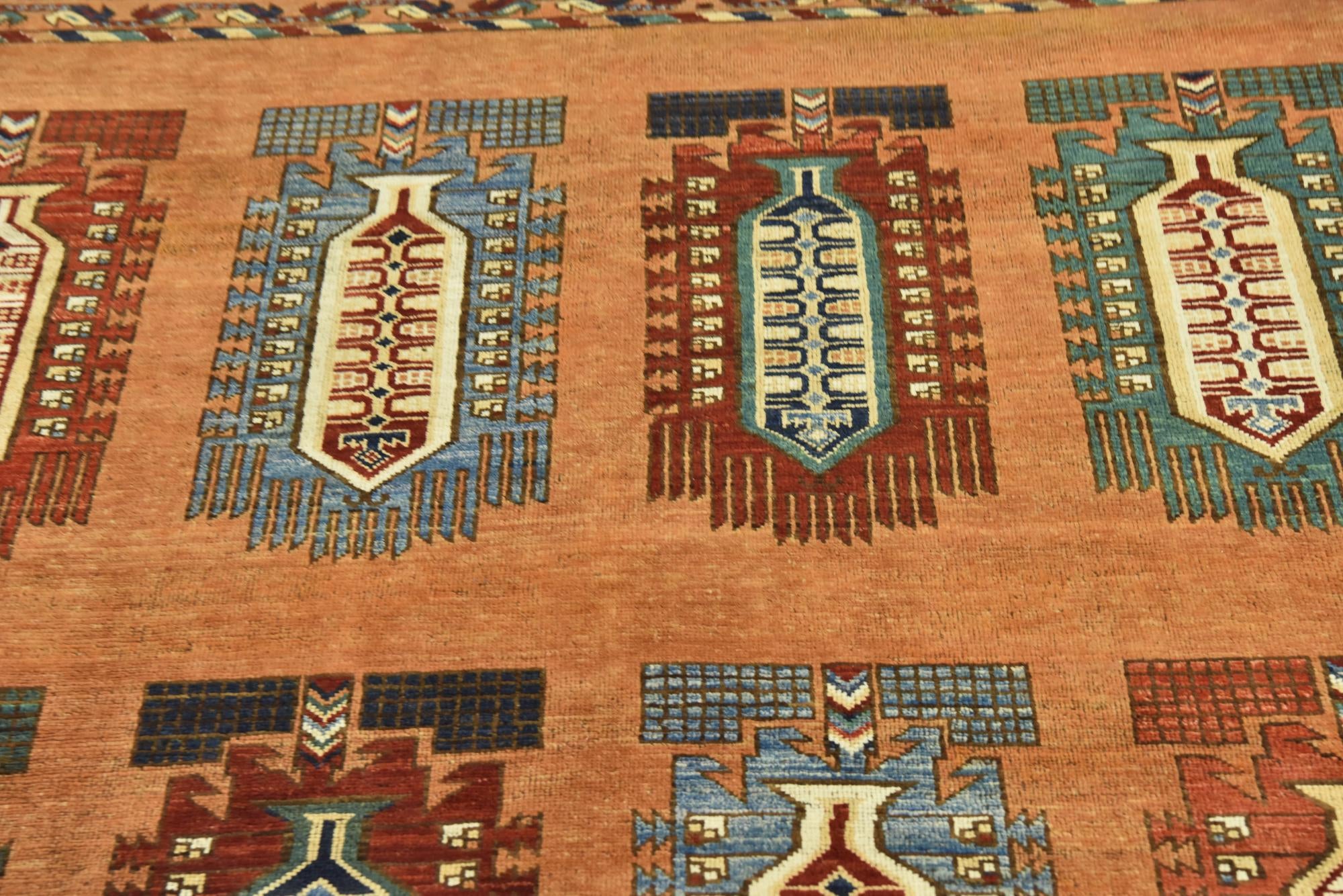 7' 2 x 9' 5 Hand Knotted Kazak Rug