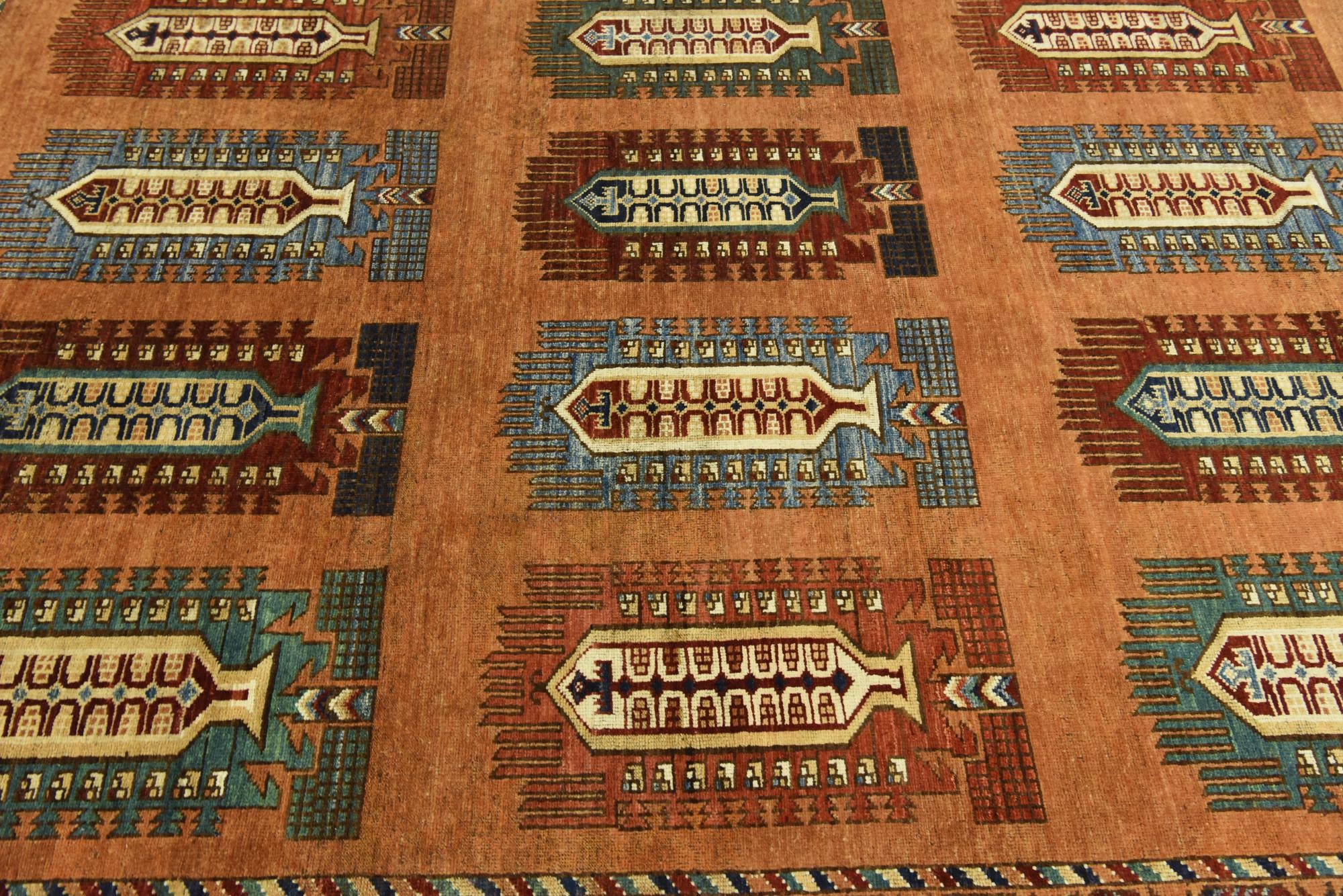 7' 2 x 9' 5 Hand Knotted Kazak Rug