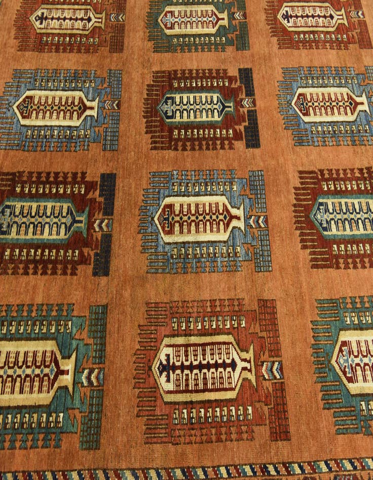 Detail image of 7' 2 x 9' 5  Hand Knotted Kazak Rug