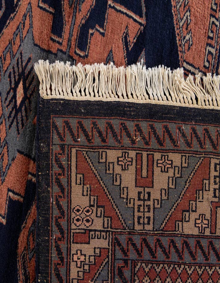 Detail image of 4' 3 x 5' 6  Hand Knotted Kazak Oriental Wool Rug