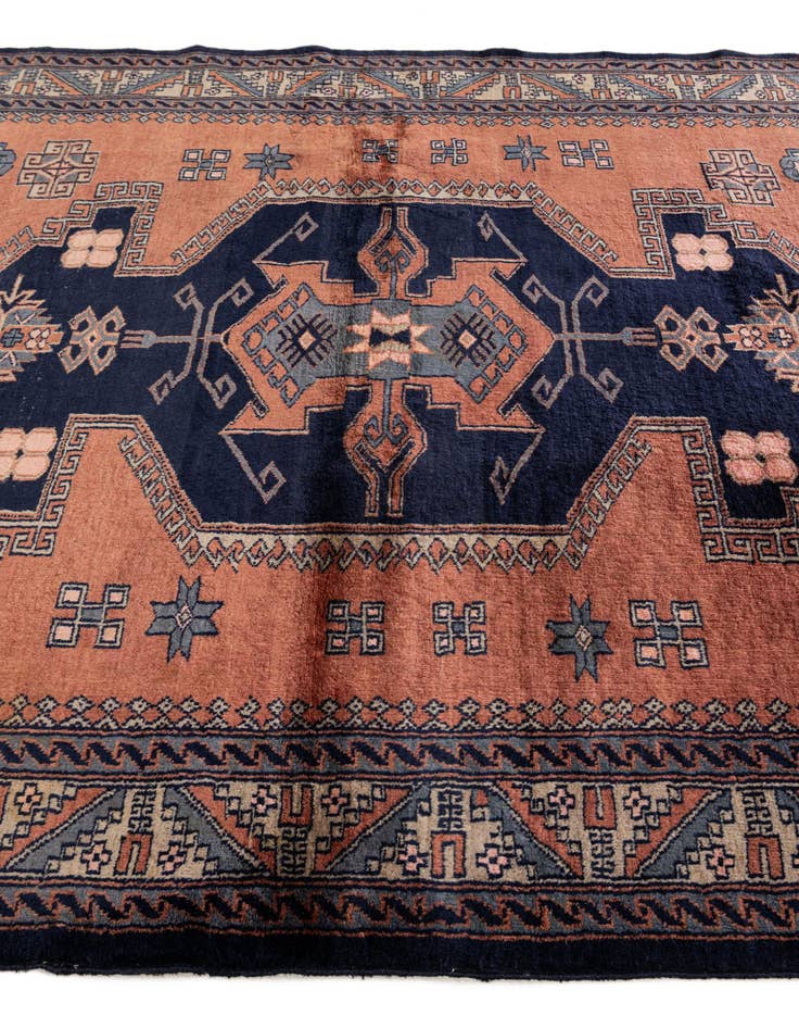 Detail image of 4' 3 x 5' 6  Hand Knotted Kazak Oriental Wool Rug