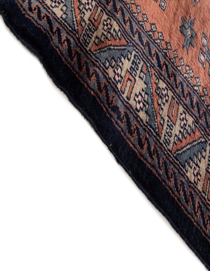 Detail image of 4' 3 x 5' 6  Hand Knotted Kazak Oriental Wool Rug