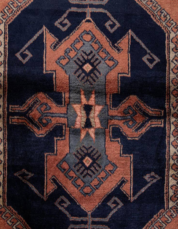 Detail image of 4' 3 x 5' 6  Hand Knotted Kazak Oriental Wool Rug