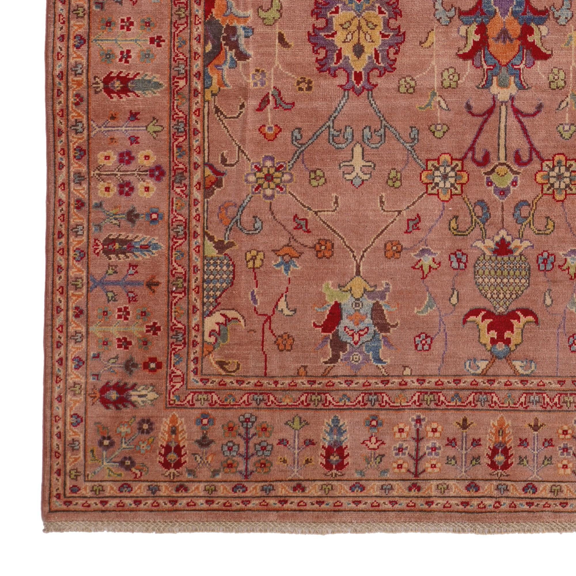 6' 7 x 9' 9 Hand Knotted Kazak Rug