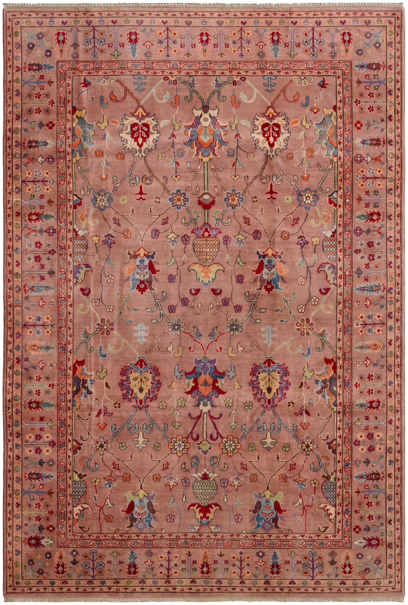 6' 7 x 9' 9 Hand Knotted Kazak Rug