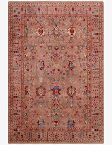 6' 7 x 9' 9 Hand Knotted Kazak Rug