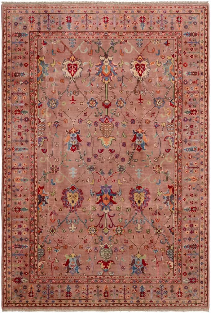 6' 7 x 9' 9 Hand Knotted Kazak Rug