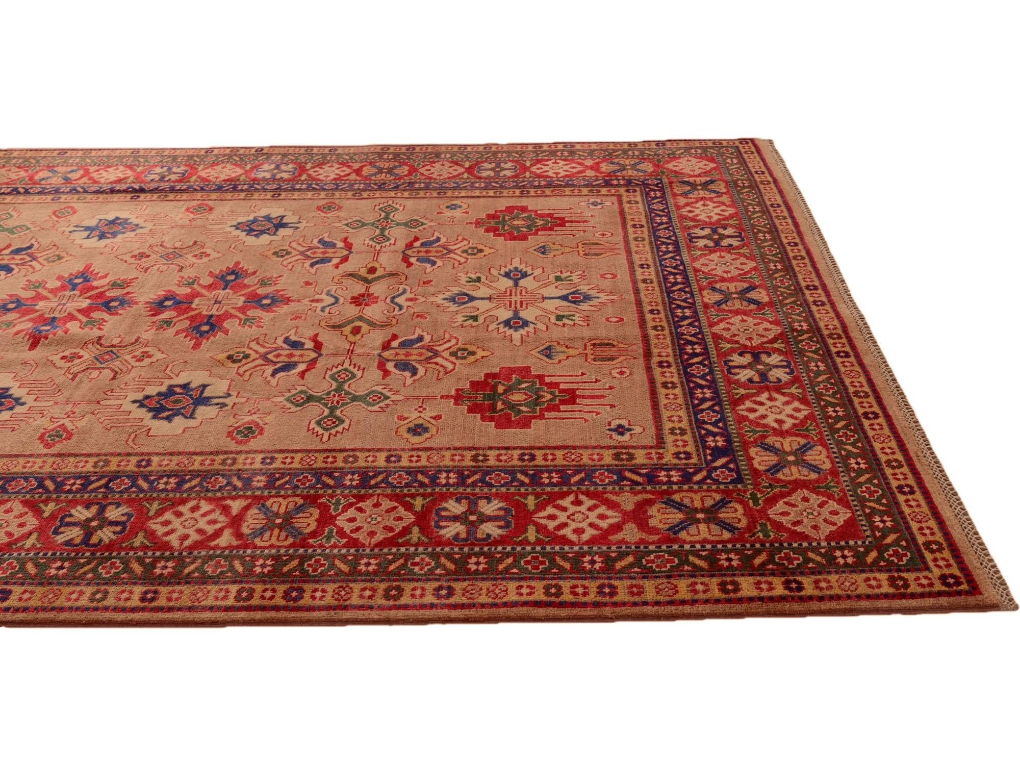 6' 9 x 9' 7 Hand Knotted Kazak Rug