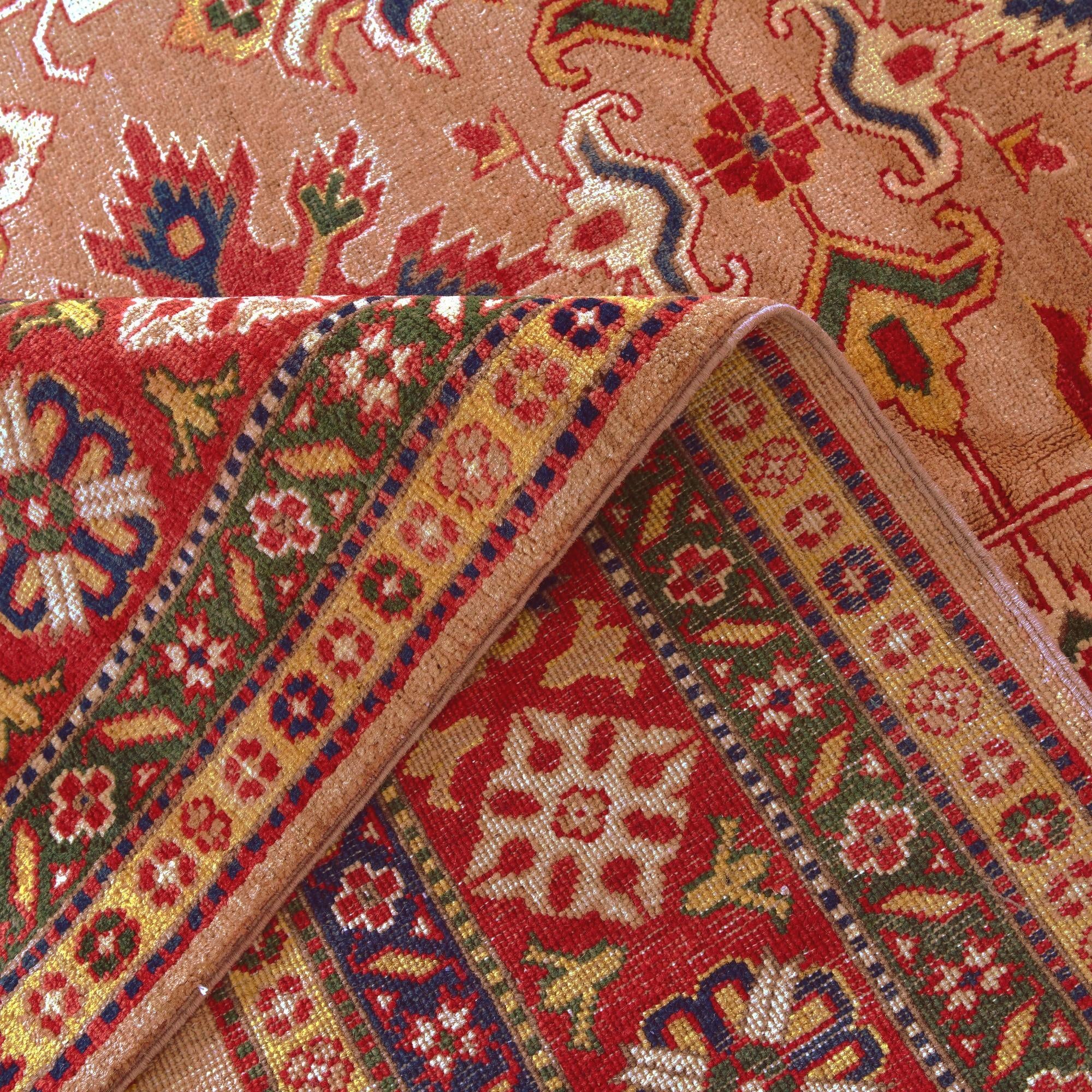 6' 9 x 9' 7 Hand Knotted Kazak Rug