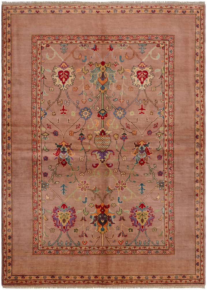 5' 9 x 8' Hand Knotted Kazak Rug