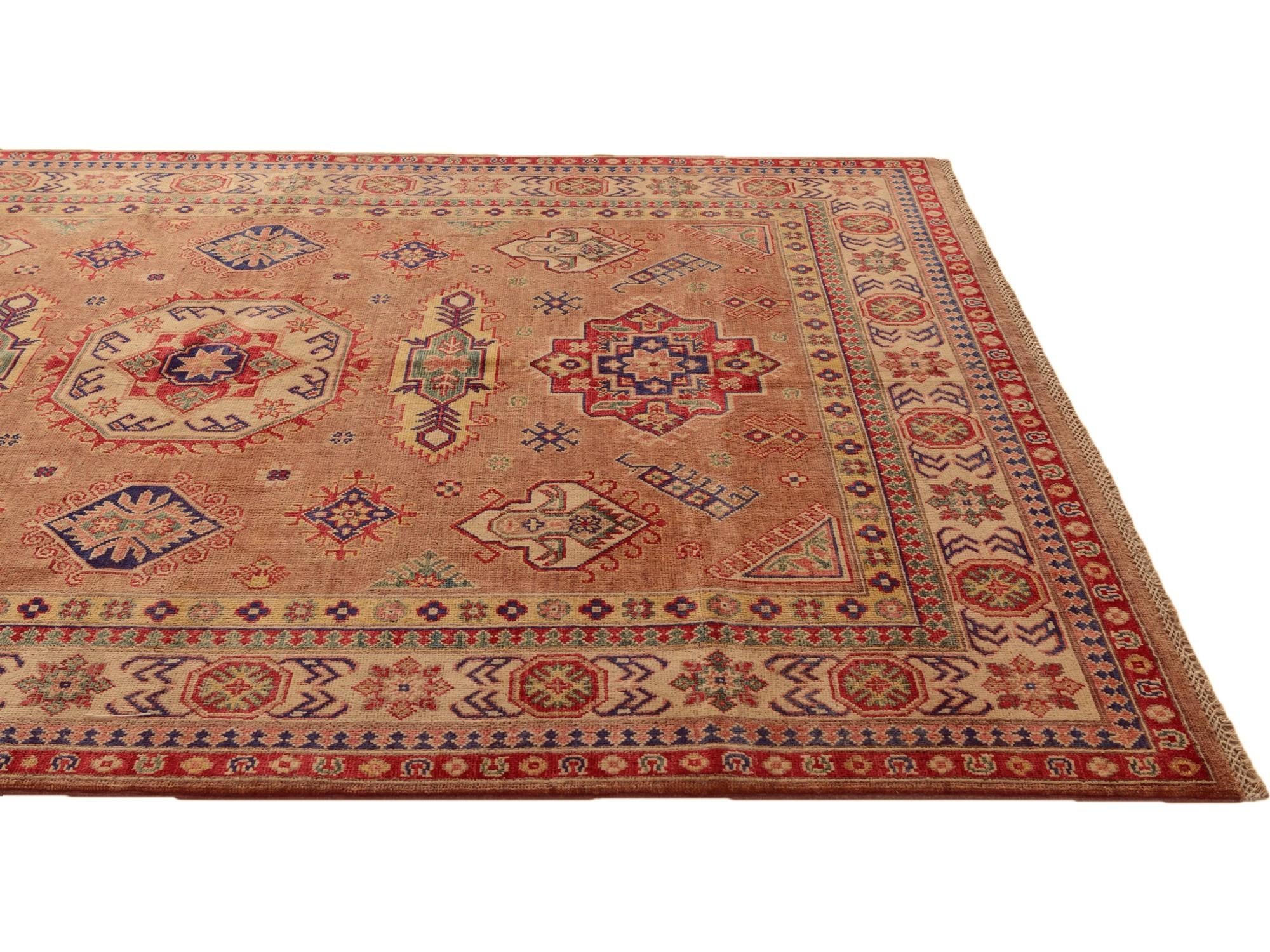 5' 9 x 7' 11 Hand Knotted Kazak Rug