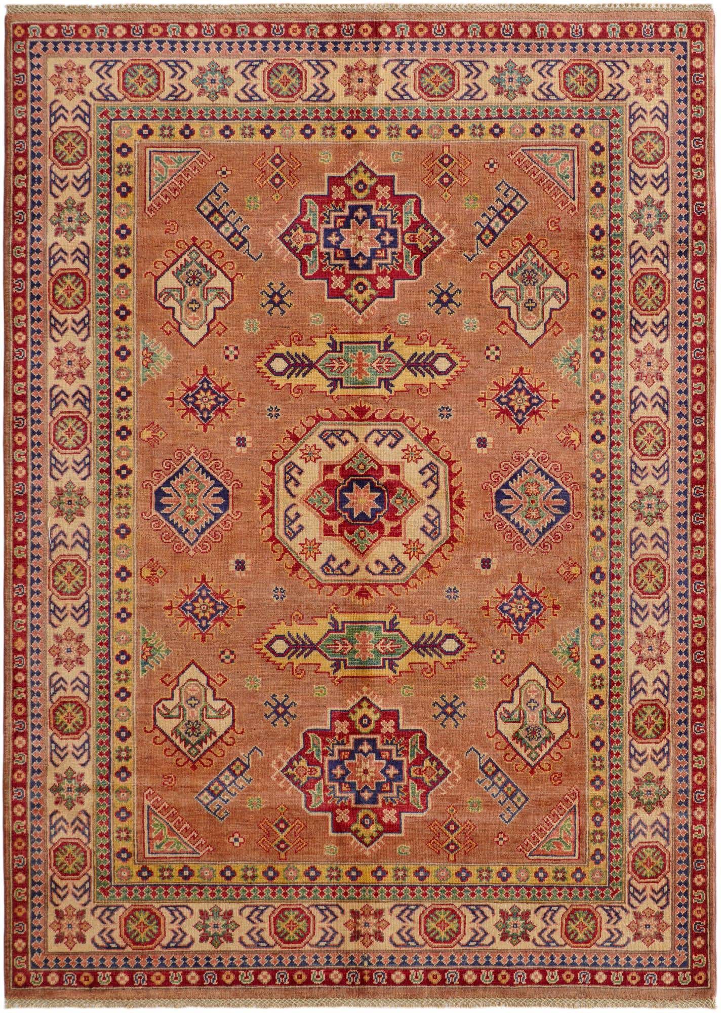 5' 9 x 7' 11 Hand Knotted Kazak Rug