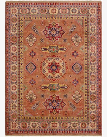 5' 9 x 7' 11 Hand Knotted Kazak Rug