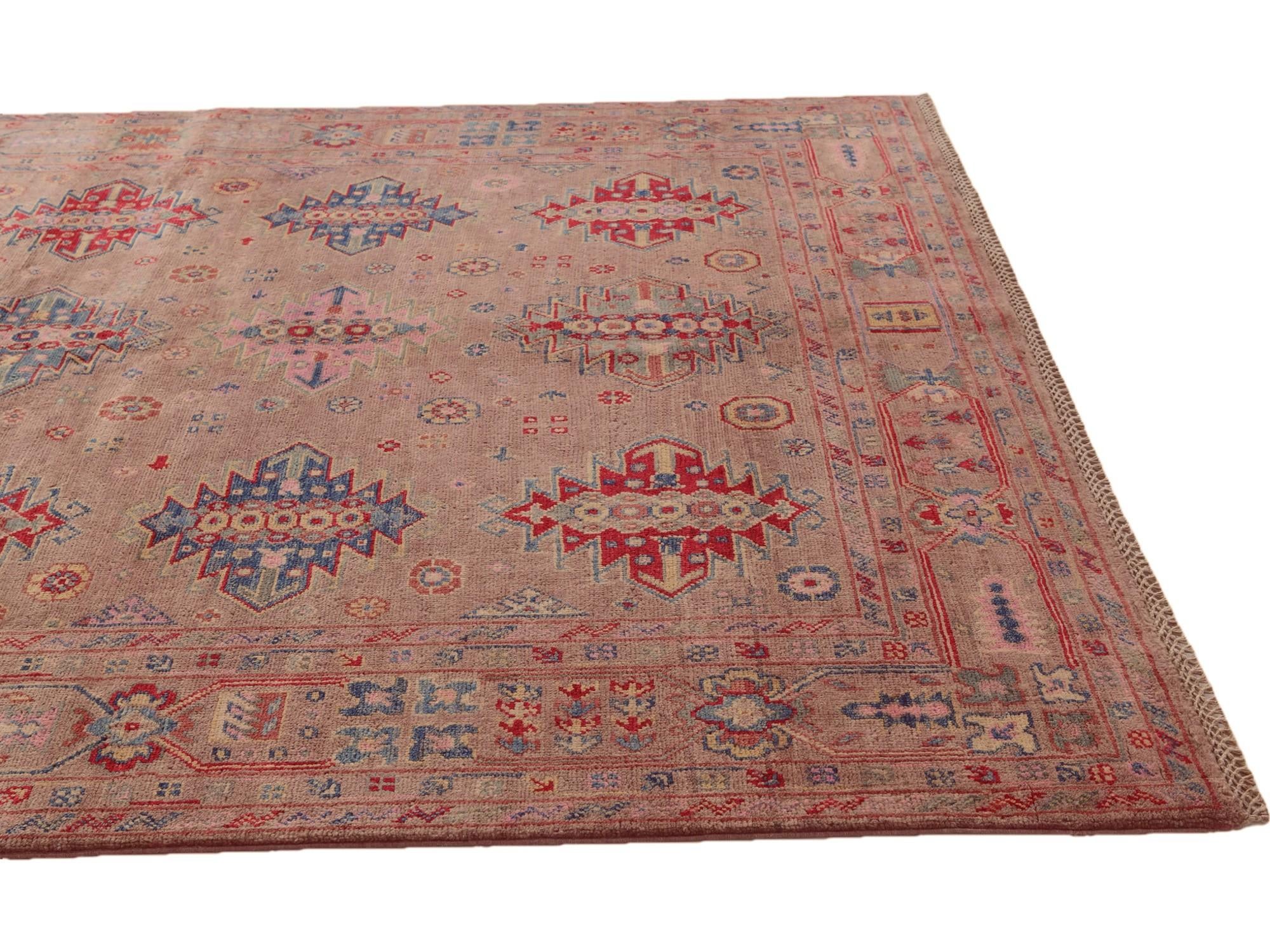 5' 10 x 8' 1 Hand Knotted Kazak Rug
