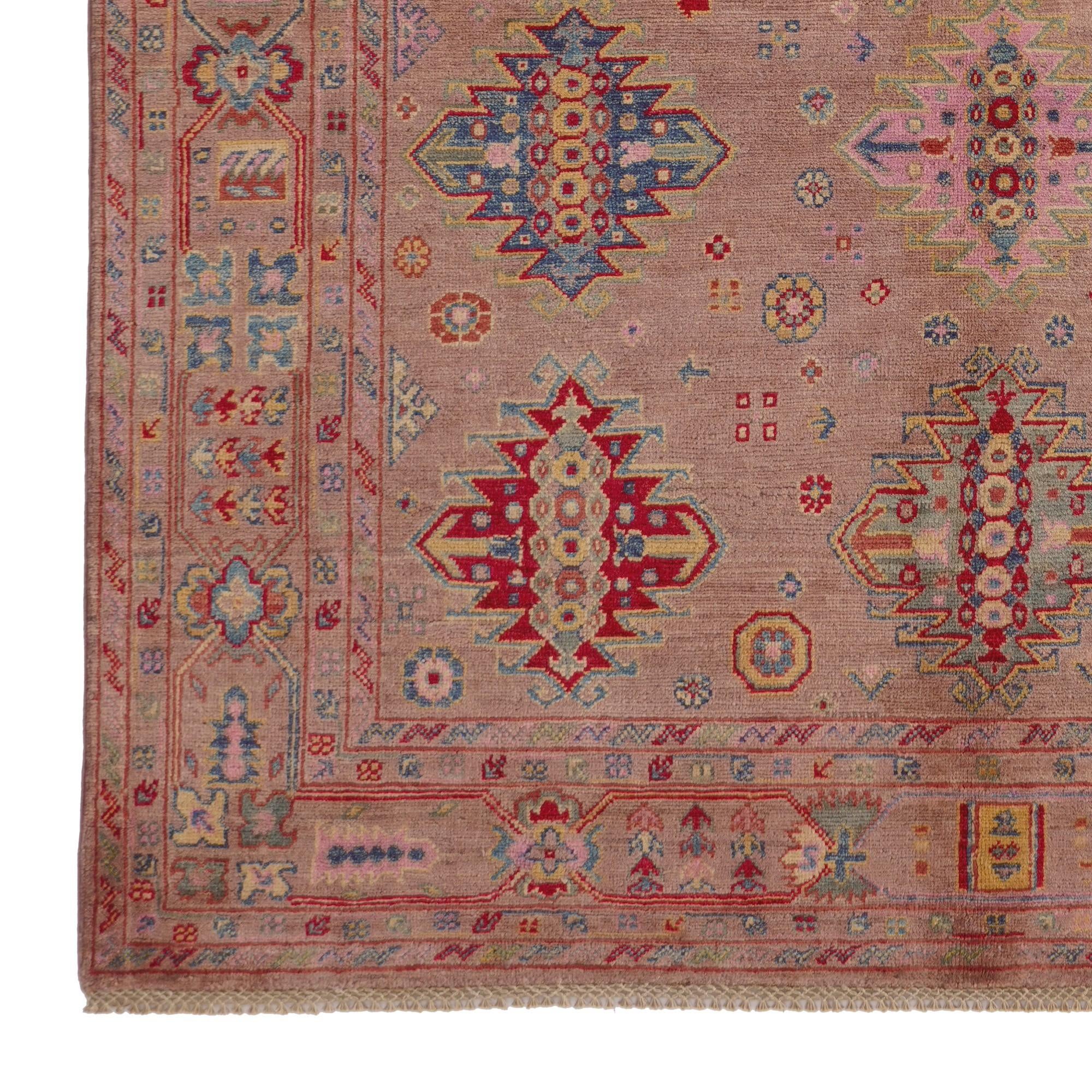 5' 10 x 8' 1 Hand Knotted Kazak Rug