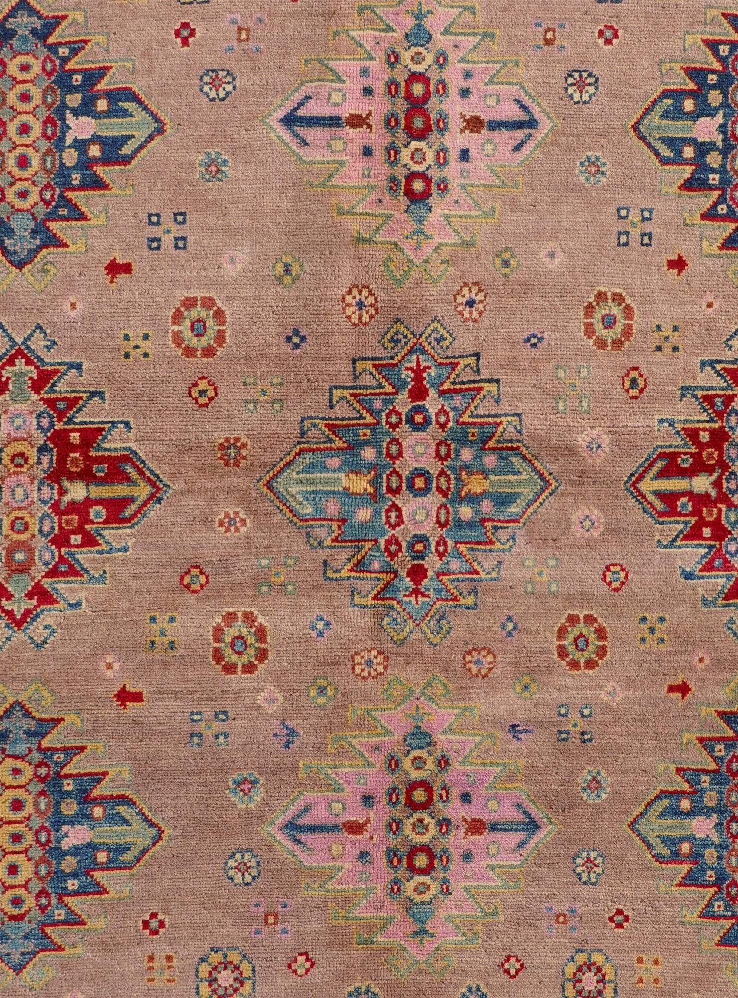 5' 10 x 8' 1 Hand Knotted Kazak Rug