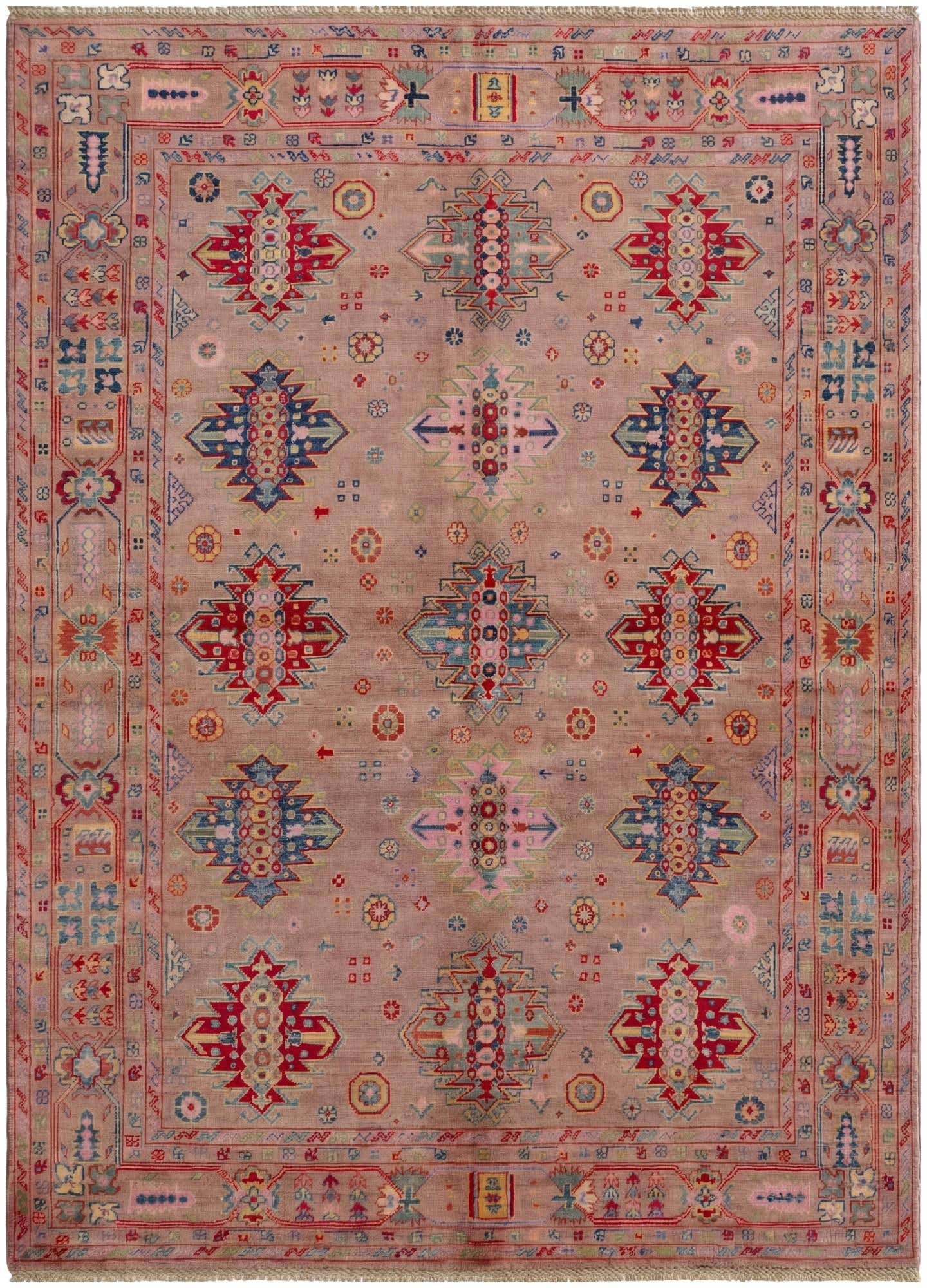 5' 10 x 8' 1 Hand Knotted Kazak Rug