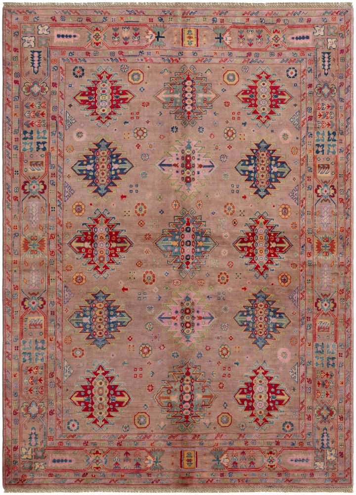 5' 10 x 8' 1 Hand Knotted Kazak Rug