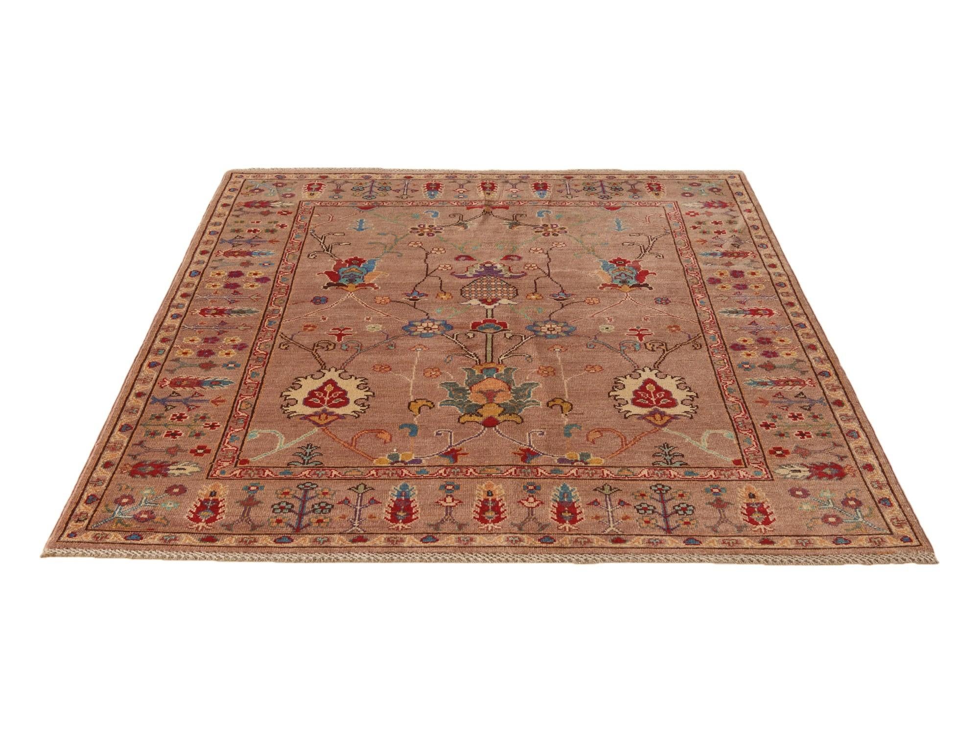 5' 1 x 6' 7 Hand Knotted Kazak Rug