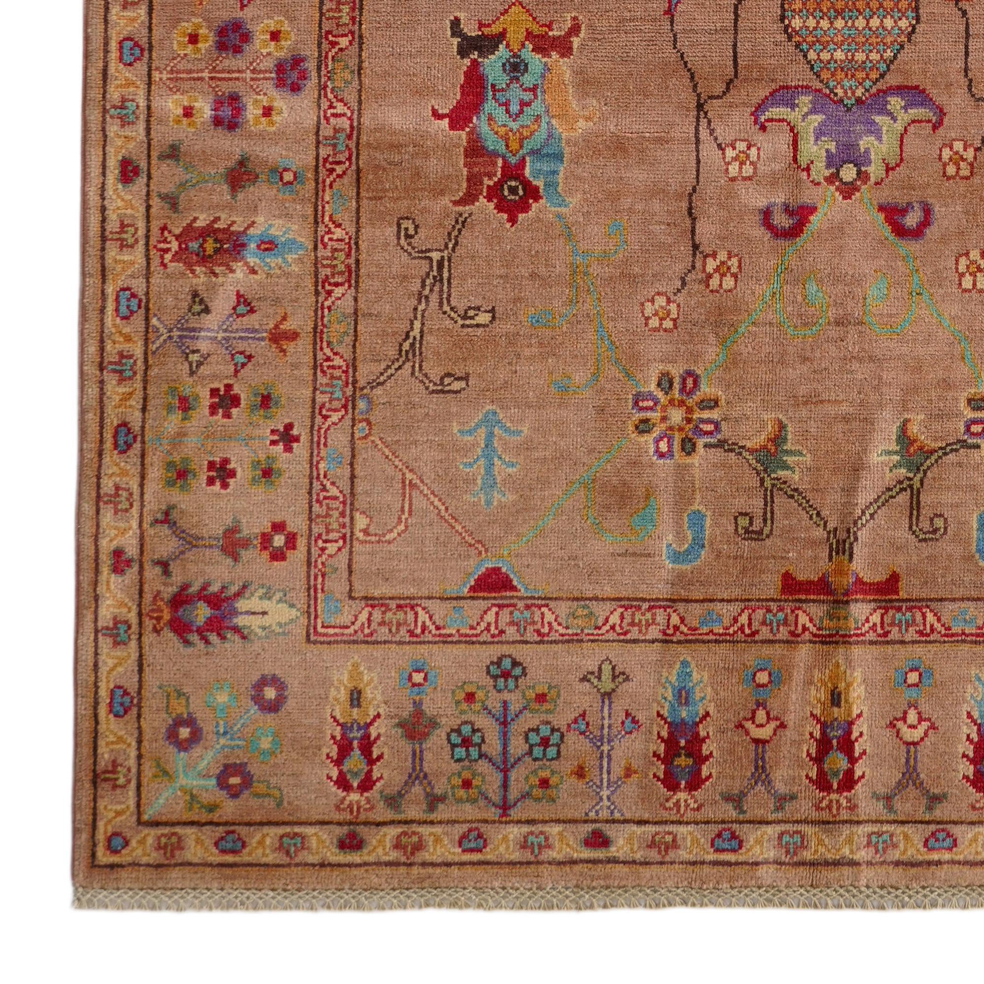 5' 1 x 6' 7 Hand Knotted Kazak Rug