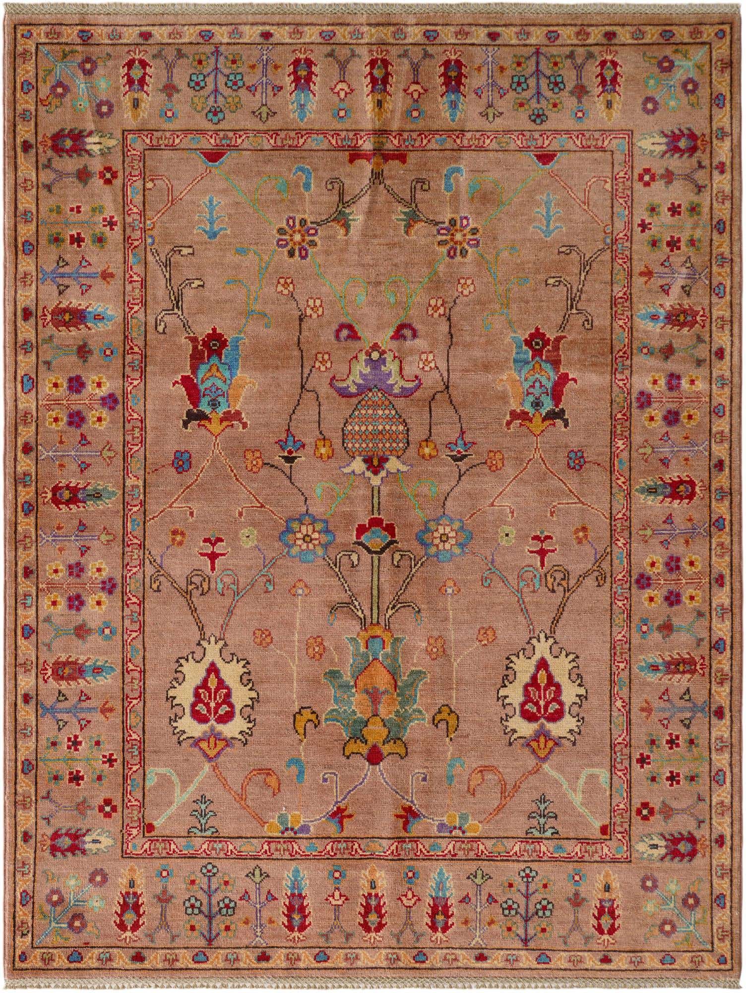 5' 1 x 6' 7 Hand Knotted Kazak Rug
