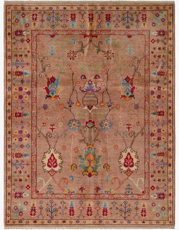 5' 1 x 6' 7 Hand Knotted Kazak Rug