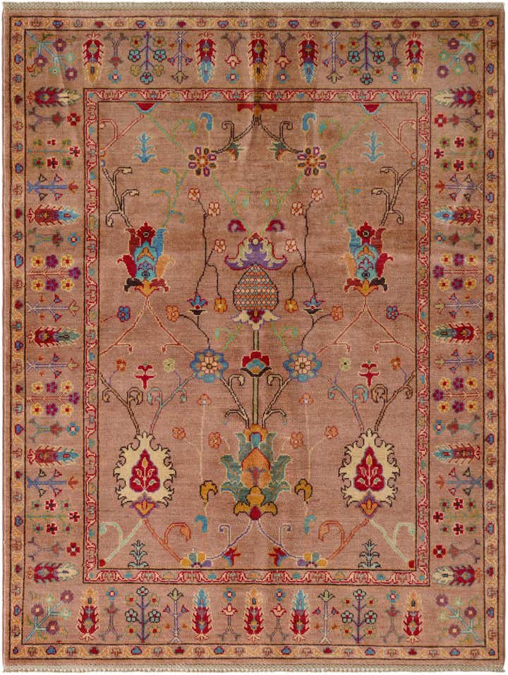 5' 1 x 6' 7 Hand Knotted Kazak Rug