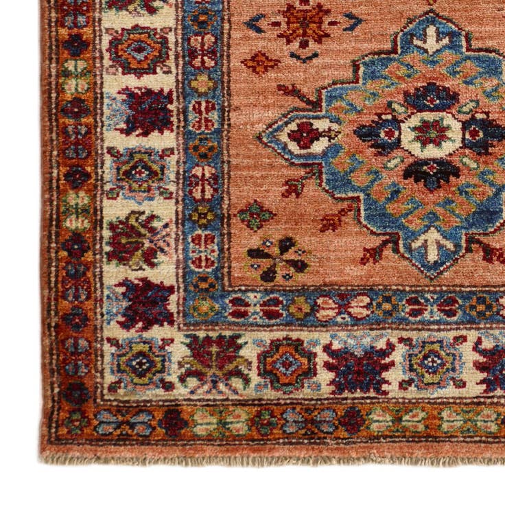 Detail image of 2' 10 x 3' 11 Hand Knotted Kazak Rug