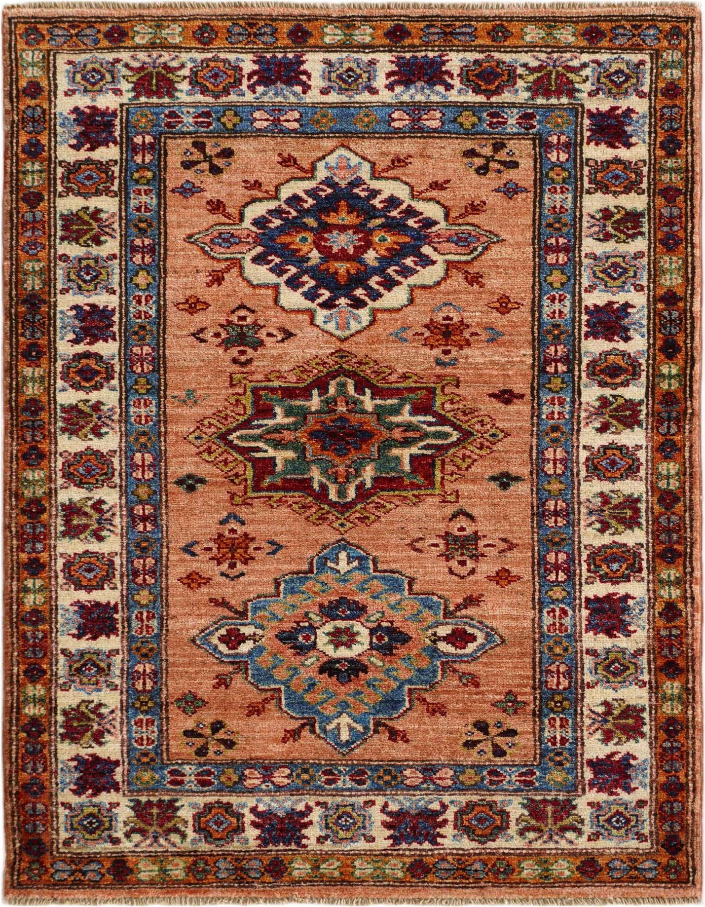 2' 10 x 3' 11 Hand Knotted Kazak Rug