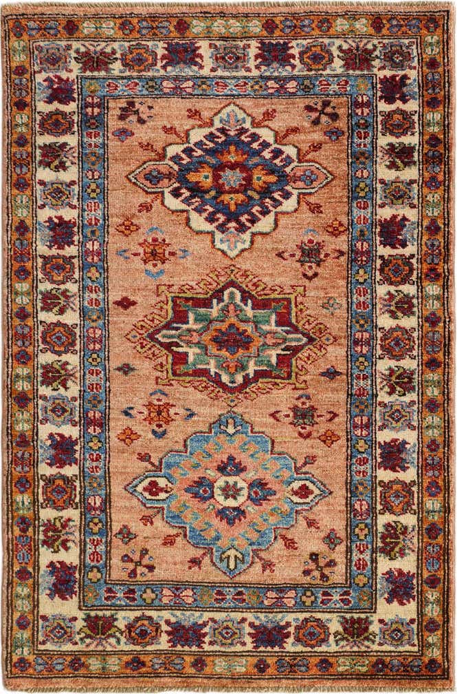 2' 8 x 4' Hand Knotted Kazak Rug