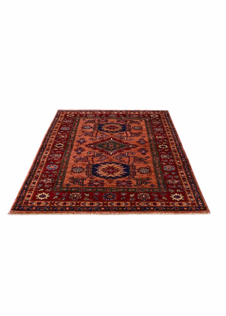 3' 4 x 5' Hand Knotted Kazak Rug