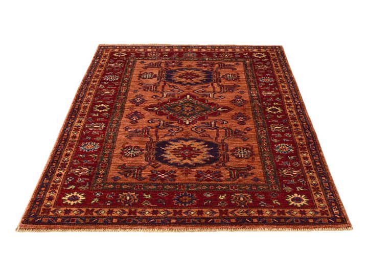 3' 4 x 5' Hand Knotted Kazak Rug