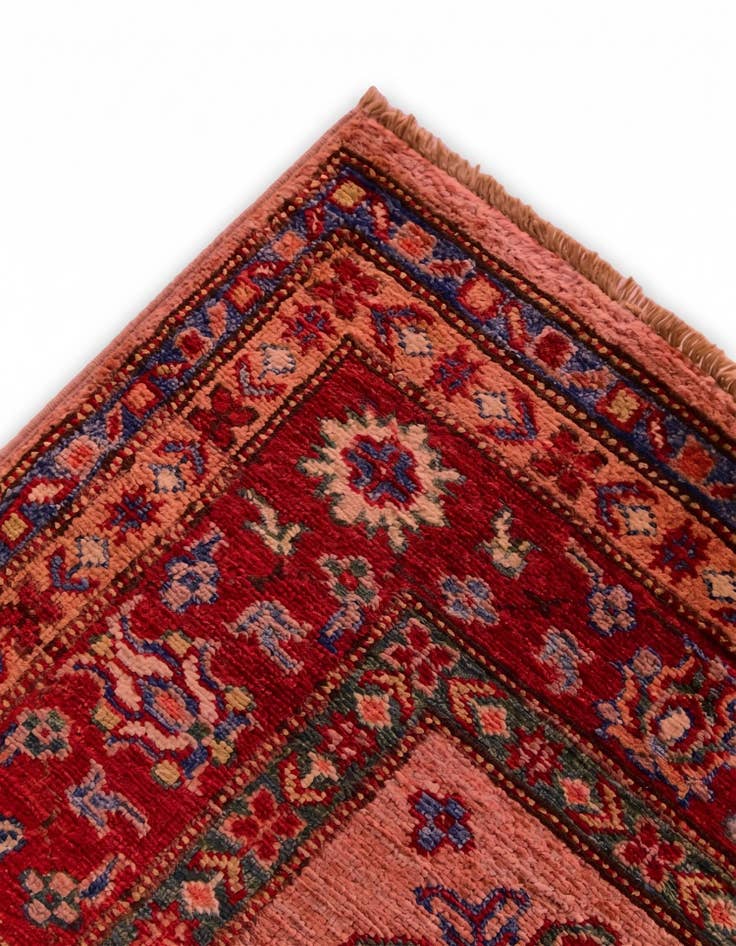 Detail image of 3' 4 x 5' Hand Knotted Kazak Rug