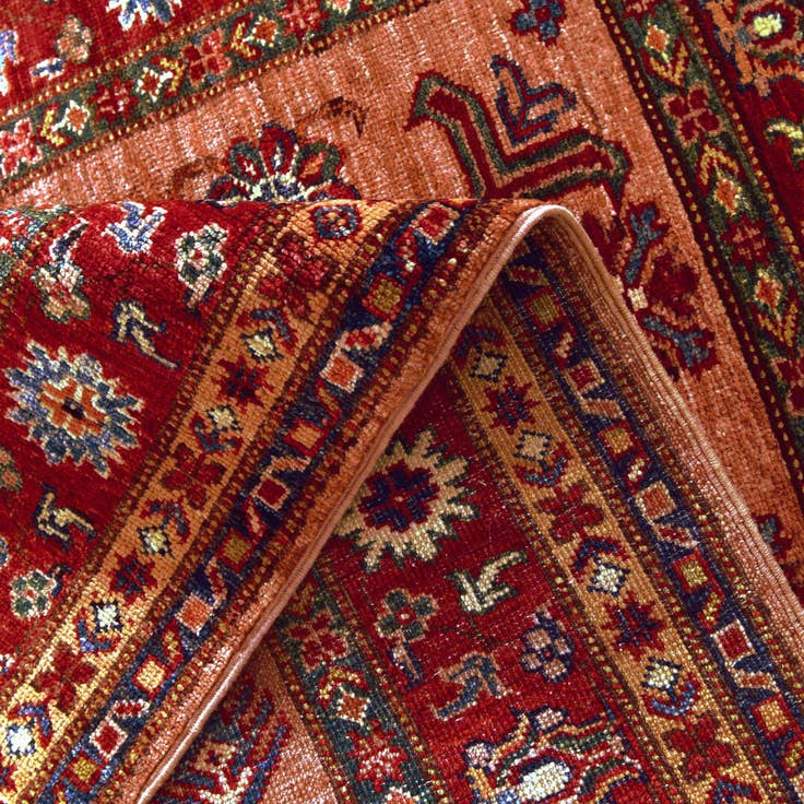Detail image of 3' 4 x 5' Hand Knotted Kazak Rug