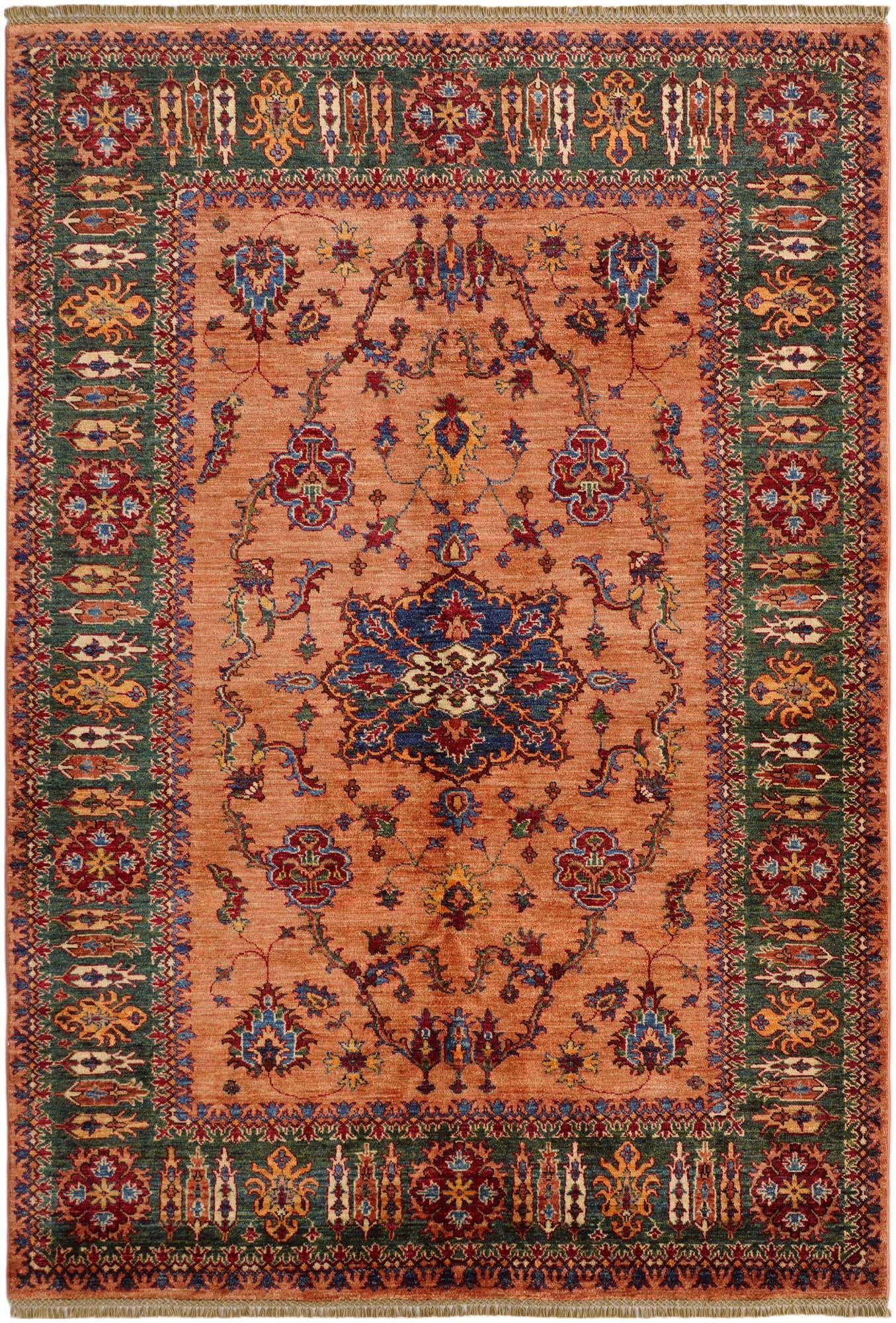 5' 10 x 8' 4 Hand Knotted Kazak Rug