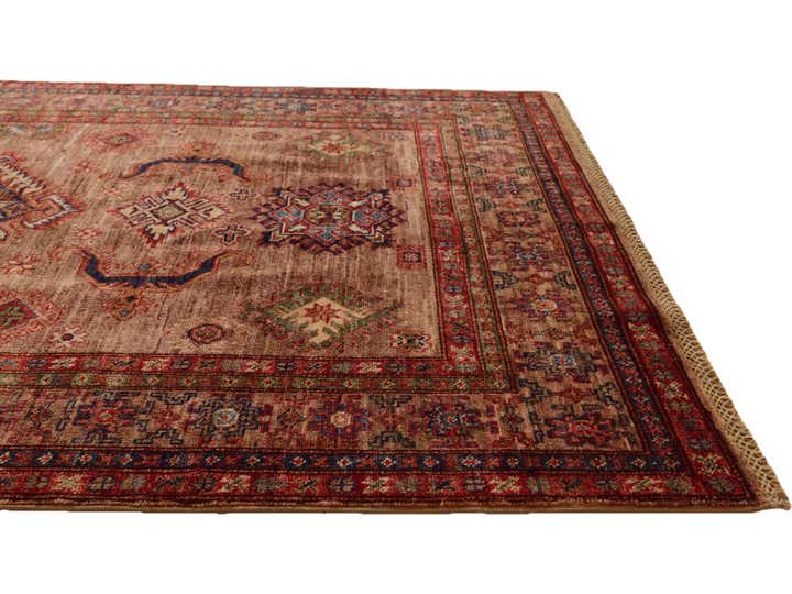 4' 1 x 6' 7 Hand Knotted Kazak Rug