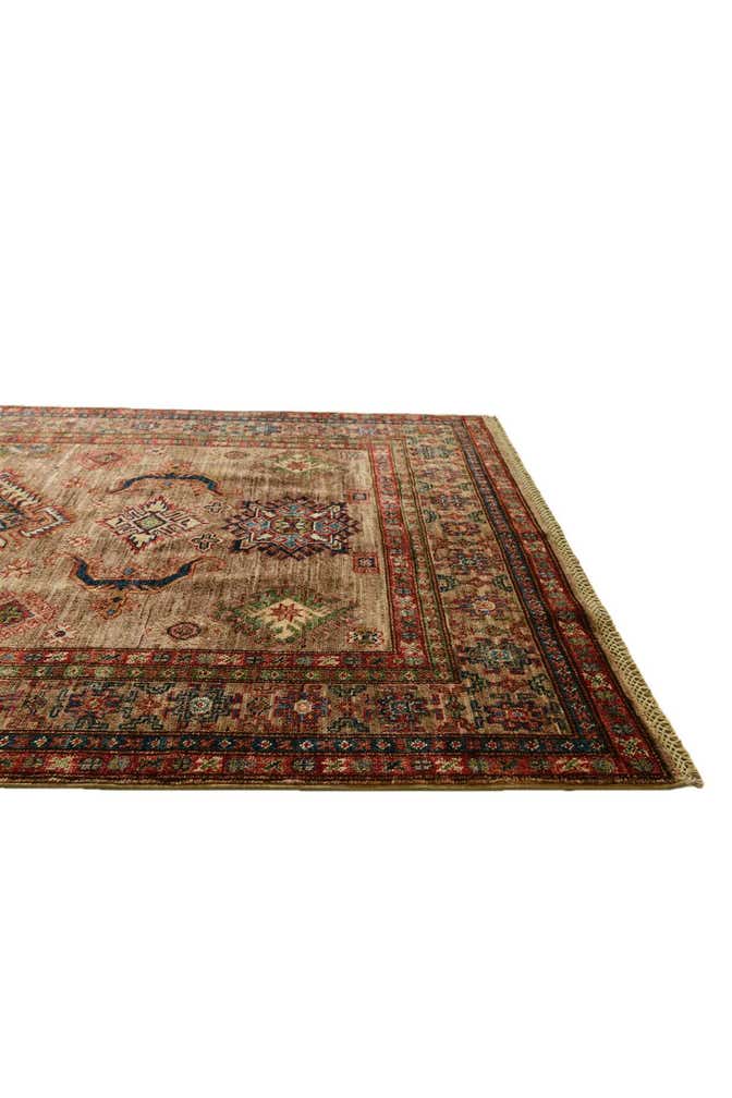 4' 1 x 6' 7 Hand Knotted Kazak Rug