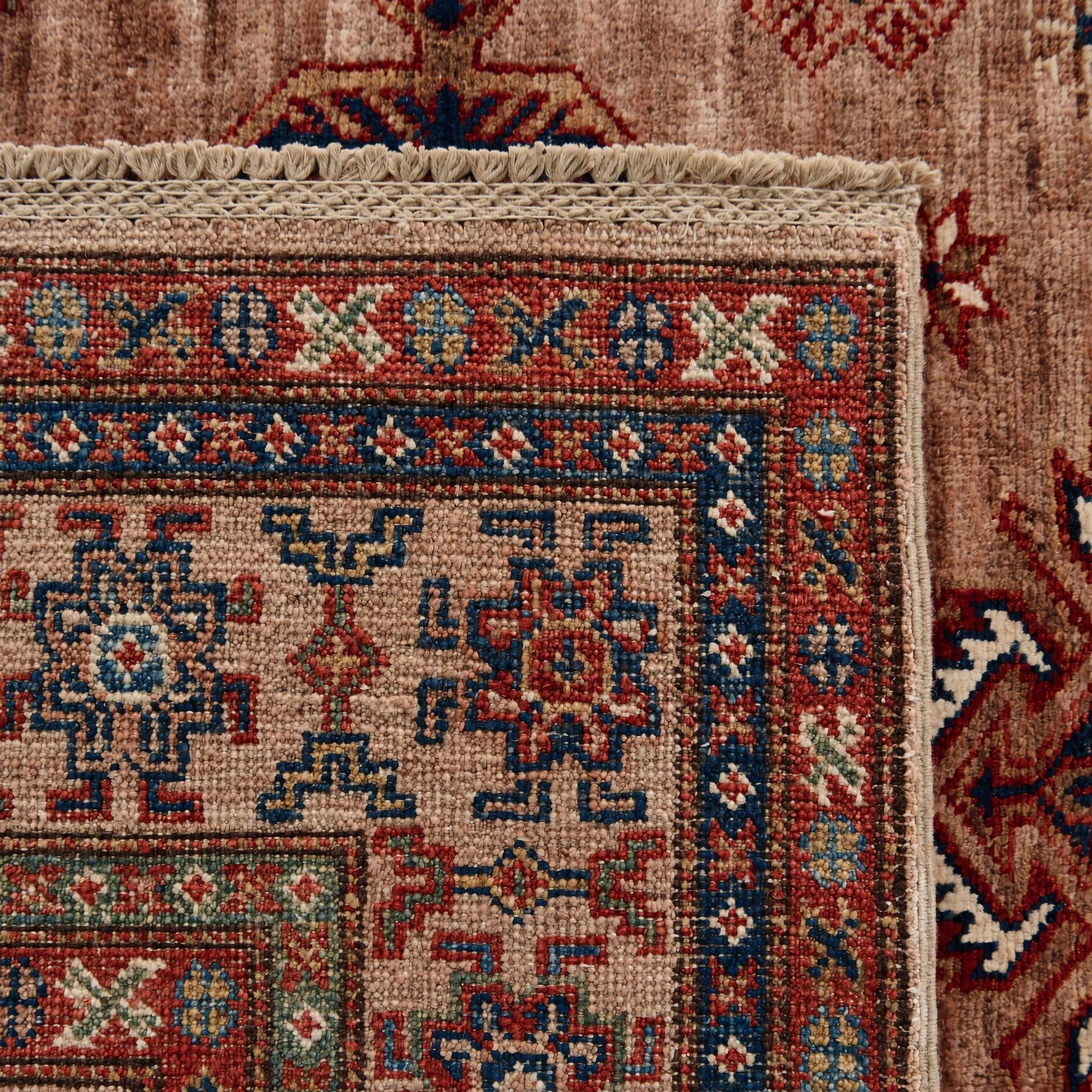 4' 1 x 6' 7 Hand Knotted Kazak Rug