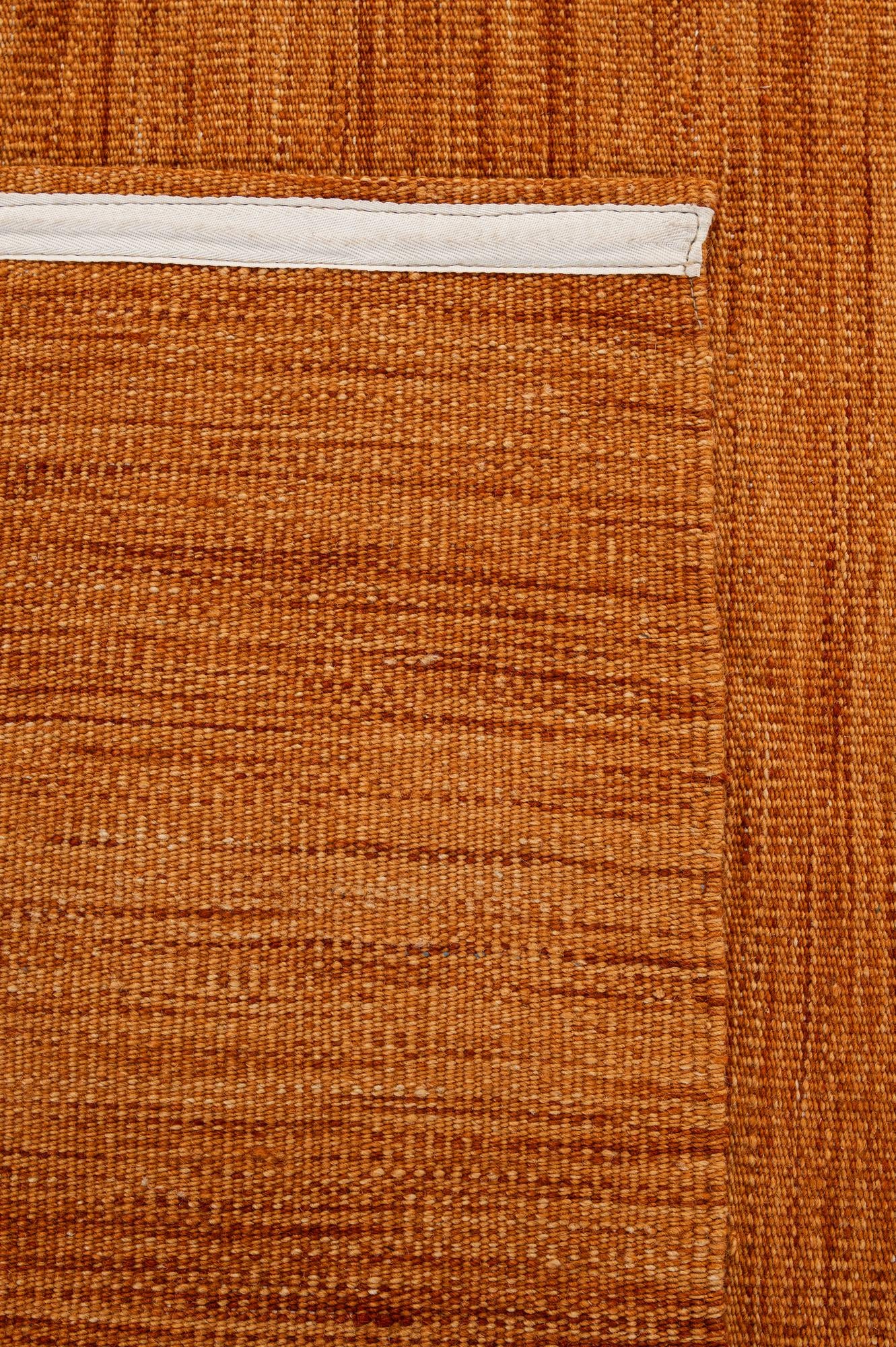 6' 4 x 9' 7 Hand Woven Kilim Modern Wool Rug
