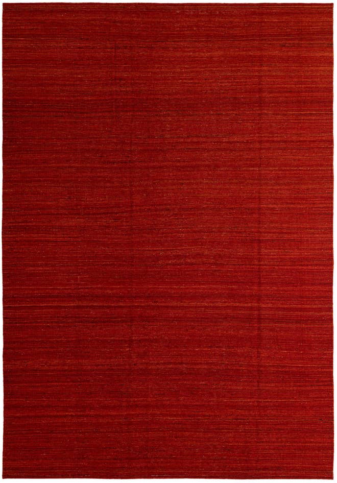 Detail image of 6' 8 x 9' 6 Hand Woven Kilim Modern Wool Rug