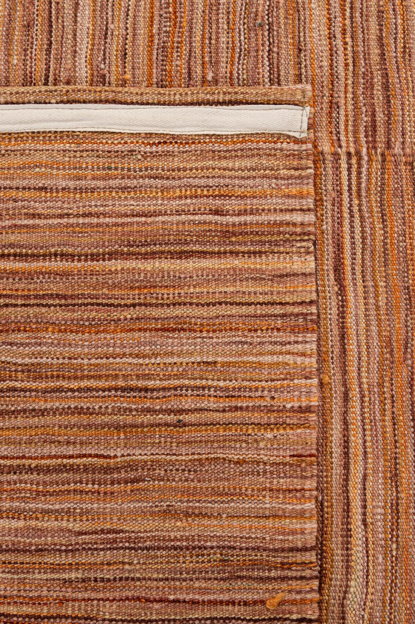 6' 8 x 9' 9 Hand Woven Kilim Modern Wool Rug