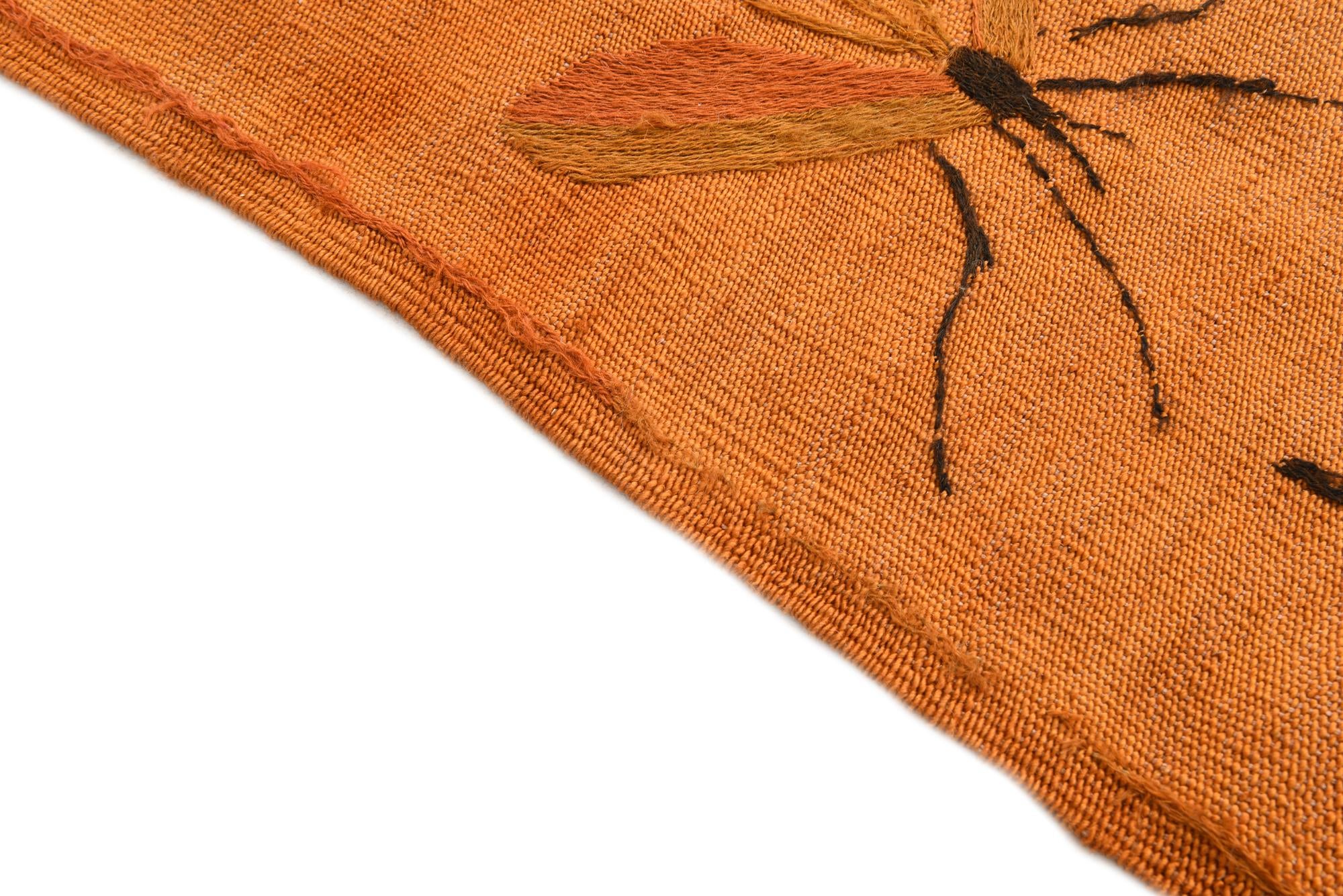 4' 2 x 5' 8 Hand Woven Kilim Suzani Wool Rug
