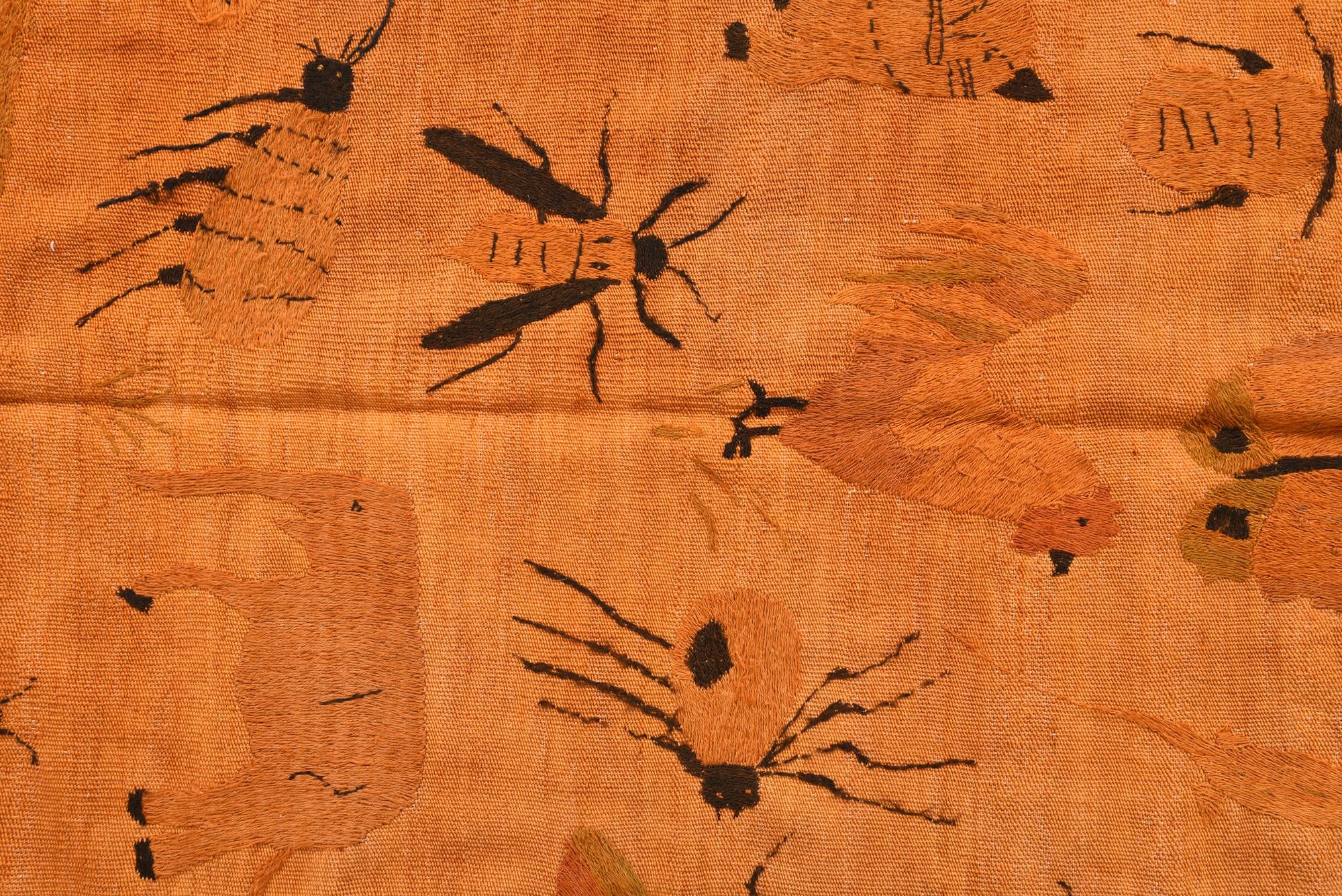 4' 2 x 5' 8 Hand Woven Kilim Suzani Wool Rug