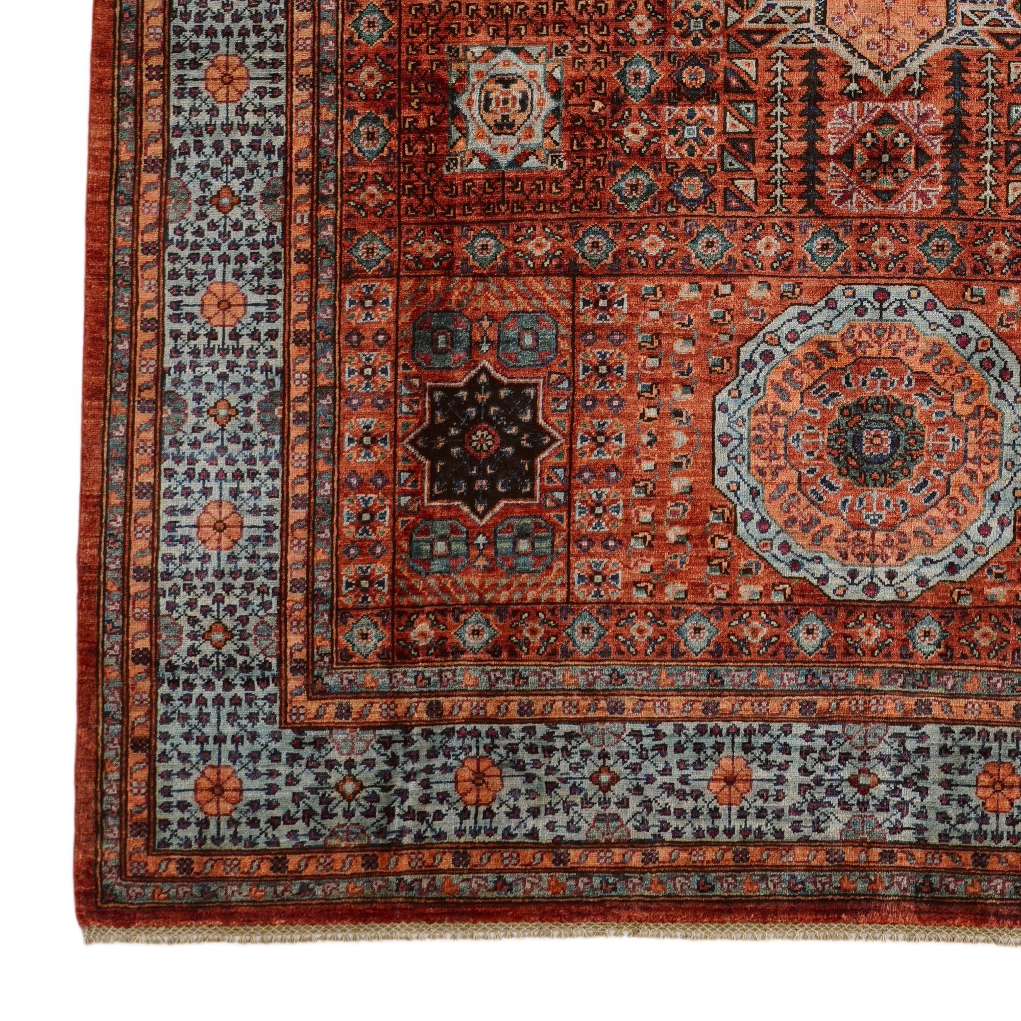 6' 8 x 9' 9 Hand Knotted Mamluk Ziegler Rug