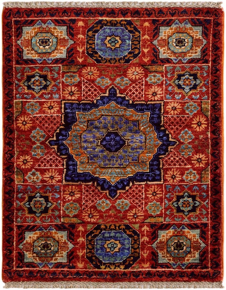 Detail image of 2' x 3' 1 Hand Knotted Mamluk Ziegler Rug