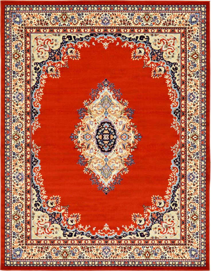 Detail image of 7' 10 x 10' Mashad Design Rug