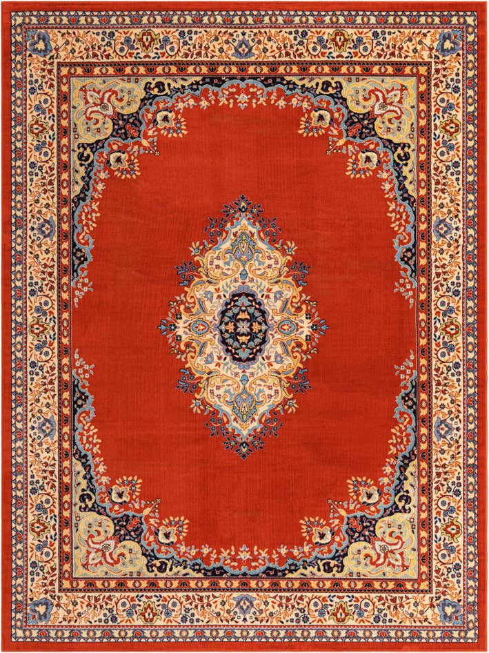 Detail image of 10' x 13' Mashad Design Rug